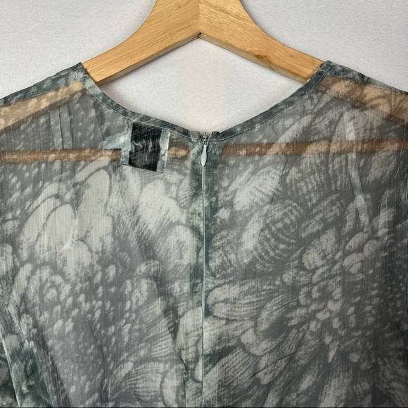 Princess Polly Gray Tie Dye Long Sleeve Mini Wrap Dress 4 - Picture 5 of 7